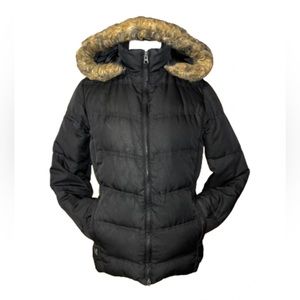 Vintage Bold Spirit Women’s Black Down Coat Size Small